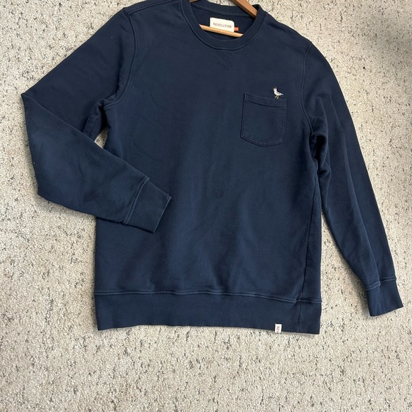Revolution XL GUC some fading/stains Blue Crewneck Sweater Classic Knit Design - Picture 2 of 16